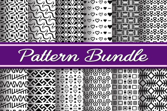 Abstract Black and White Patterns