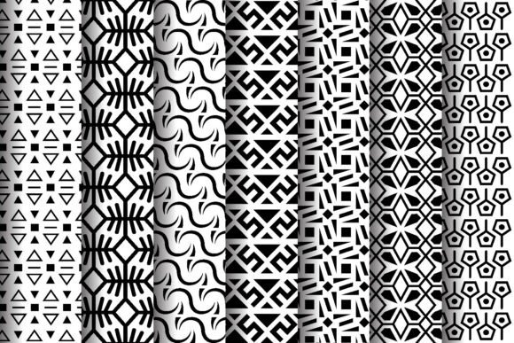 Abstract Vector Black and White Patterns: A Versatile Design Tool