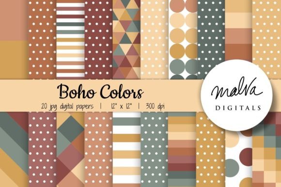 Autumn Boho Geometric Patterns