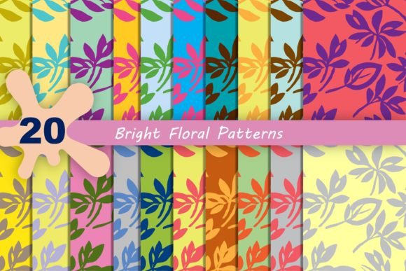 Bright Floral Patterns - Seamless