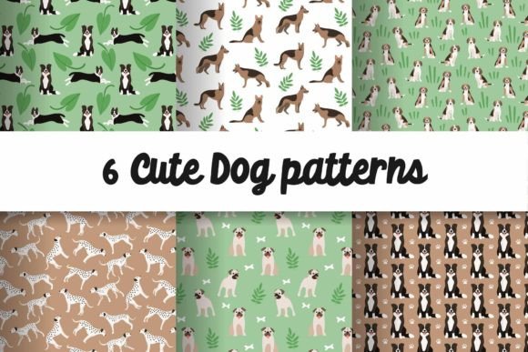 Cute Puppy Dogs Patterns: A Versatile Design Collection for Creativity and Style