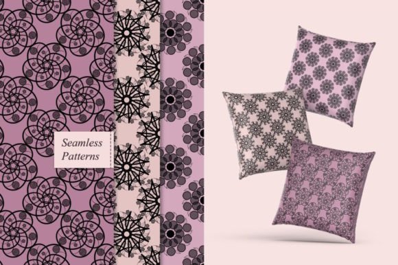 Pink Ornamental Seamless Patterns: A Versatile Design Asset for Modern Creatives