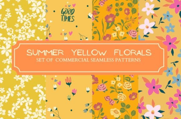 Summer Yellow Floral Patterns