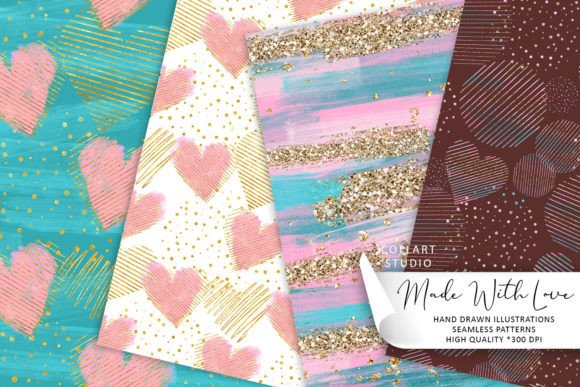 Valentine s Day Seamless Patterns Love