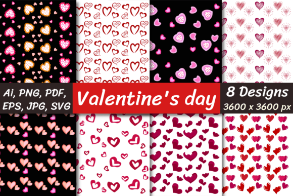Valentine’s Seamless Patterns: A Creative Resource for Designers and Enthusiasts